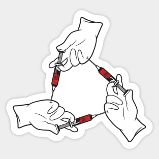 Rose Syringes Sticker